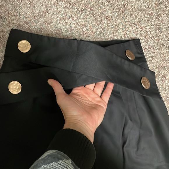 Kate Hewko criss cross button front high waist pants - Picture 2 of 9